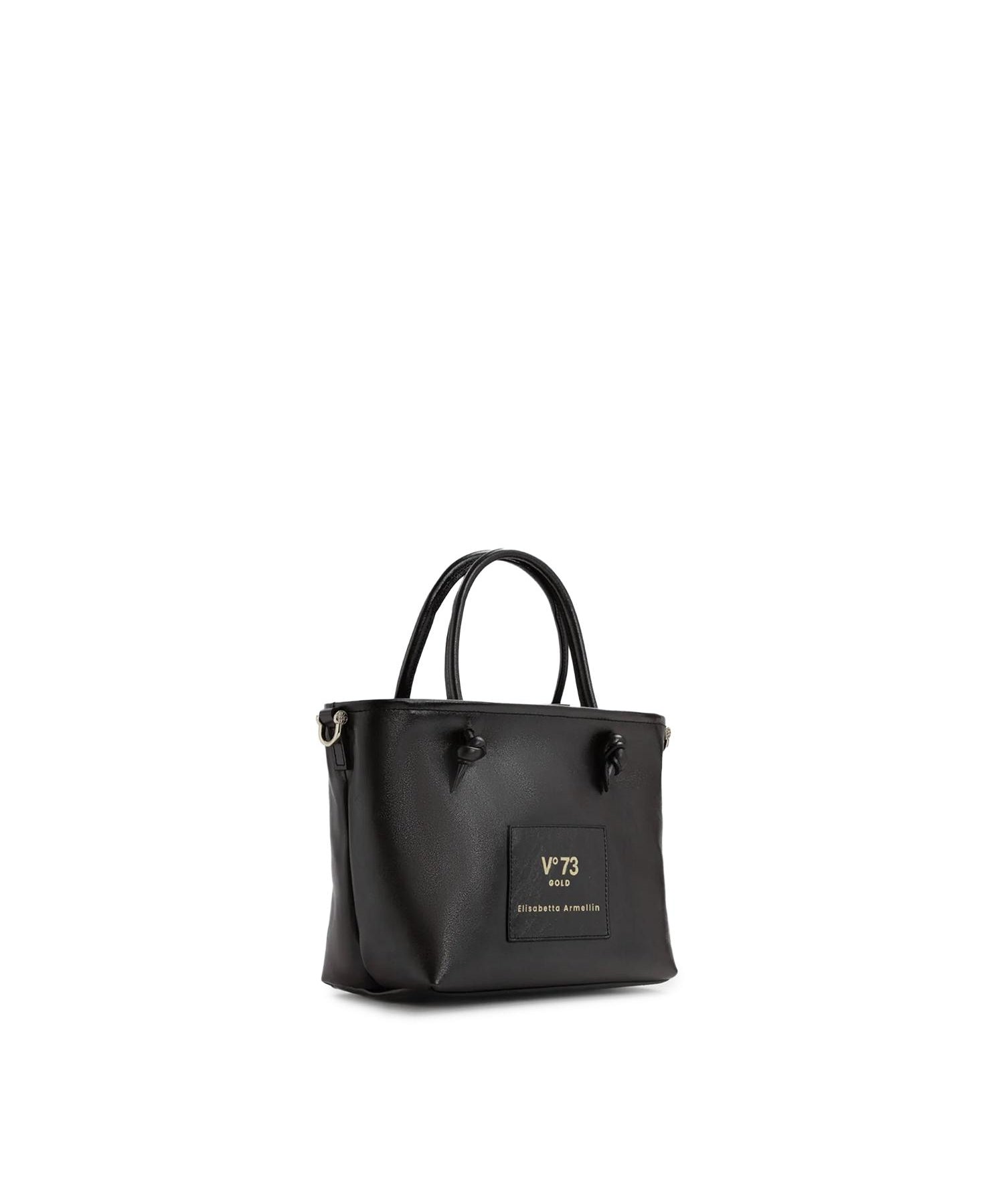 Mini bag in pelle con logo 73BP9VT02 LOLLI POPPOP BLACK V° 73 