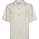 Camicia da bowling in lino e cotone M75CAMK09TES0M217 01 ELEVENTY 
