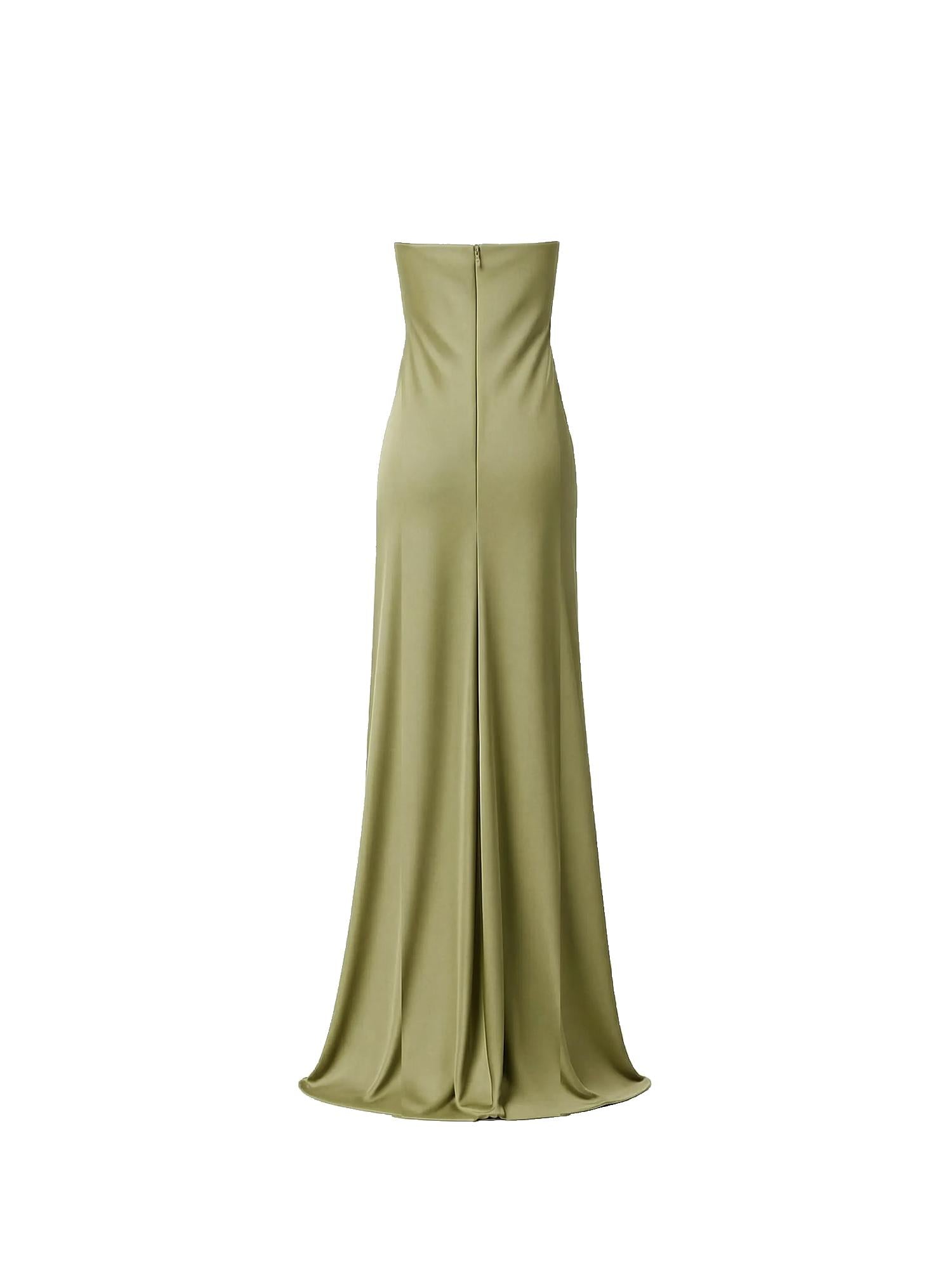 Abito lungo Olivienne in raso NA00304190834  THE NEW ARRIVALS ILKYAZ OZEL 