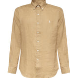 Camicia in lino con logo 710966294 511 POLO RALPH LAUREN 