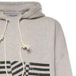 Felpa con cappuccio con stampa Flag vintage GUP02545 P00238160513 GOLDEN GOOSE 