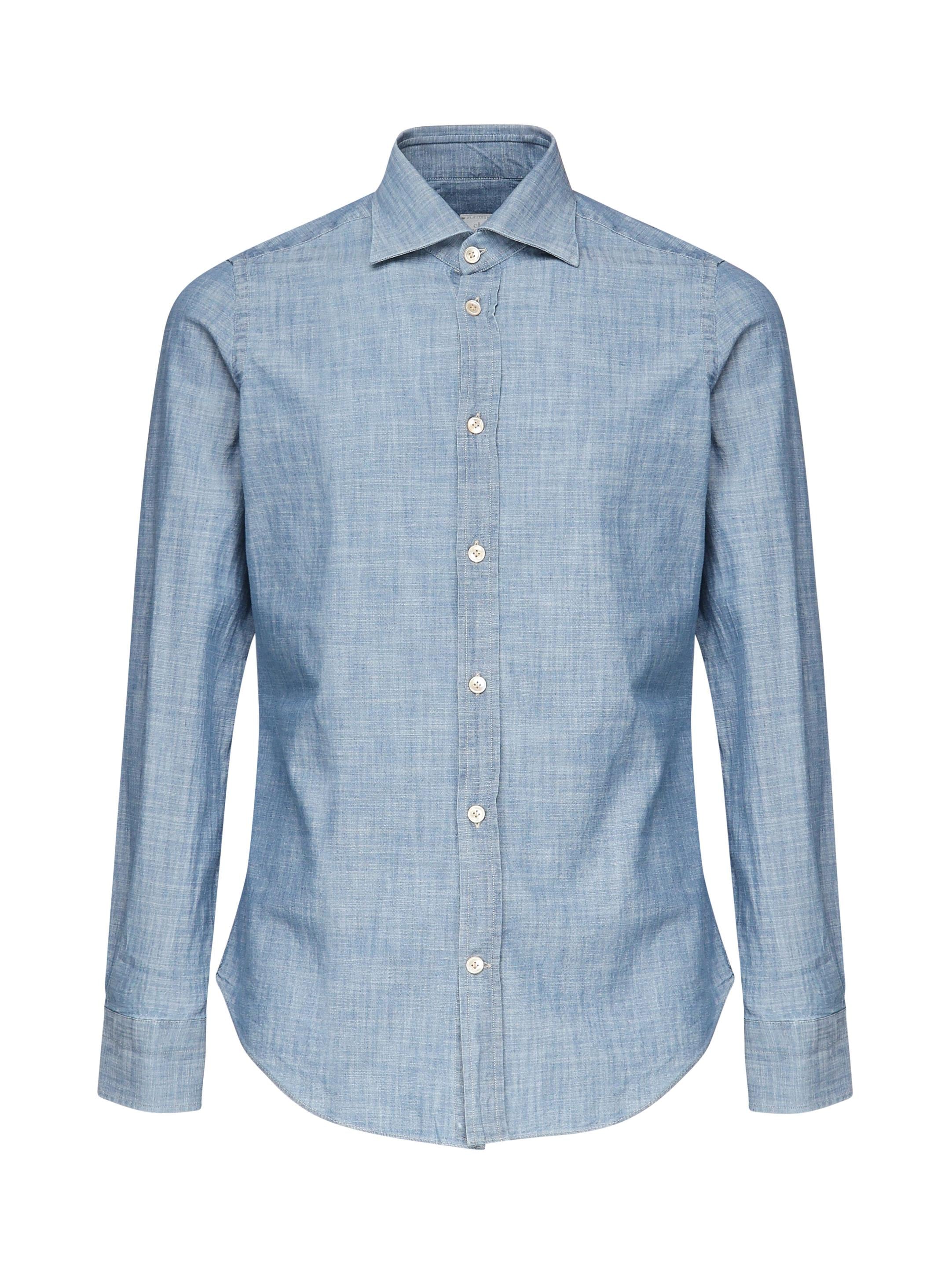 Camicia cotone denim K75CAMK08TES0I185 11N ELEVENTY 