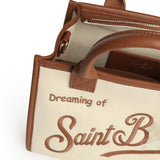 Borsa Vanity in denim e pelle VANMD001 01517L MC2 SAINT BARTH 