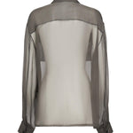 Camicia in chiffon trasparente 788262 Y065W3261 SAINT LAURENT 