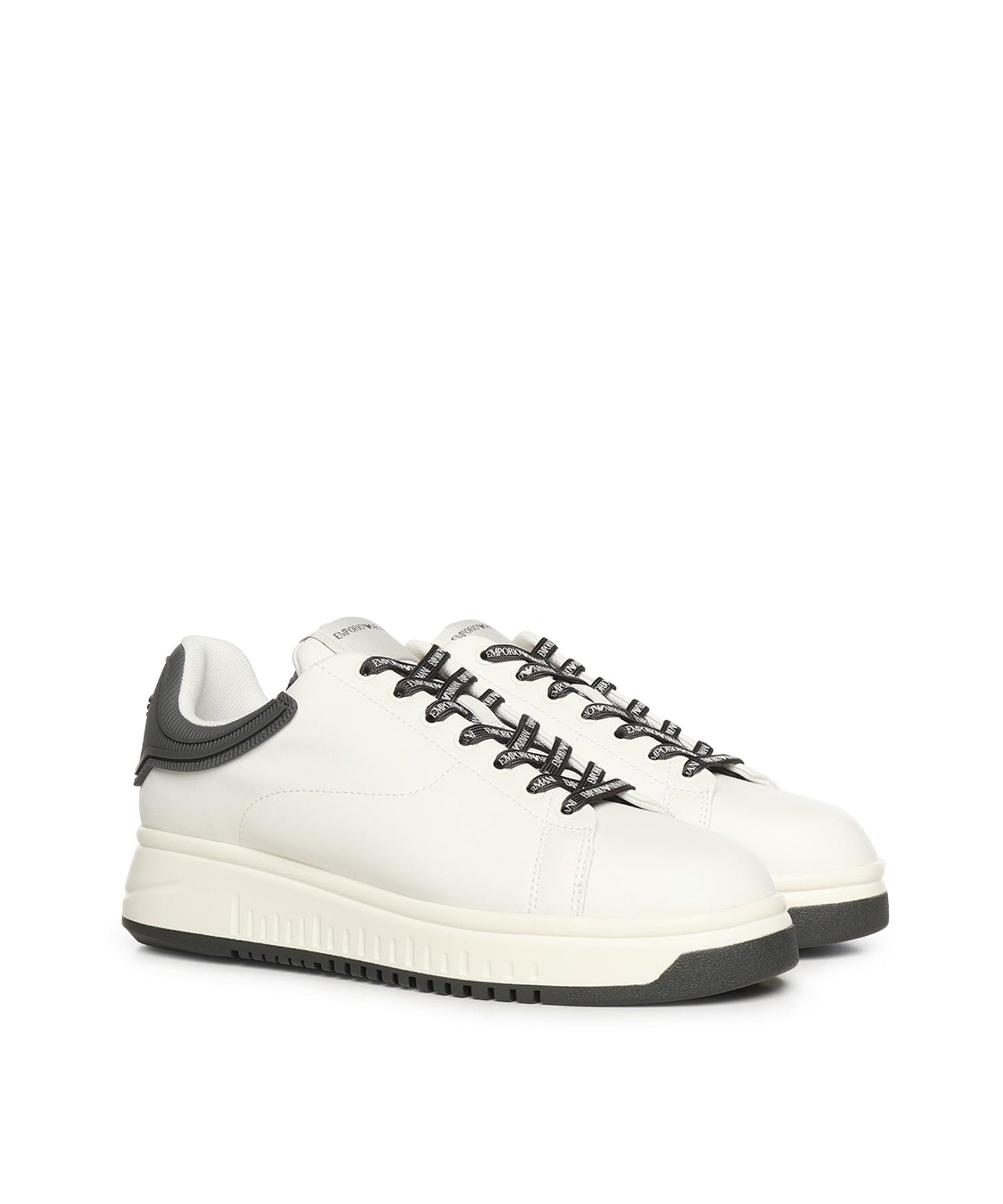 Sneakers in pelle con logo EM003663 AF18212M0364 EMPORIO ARMANI 
