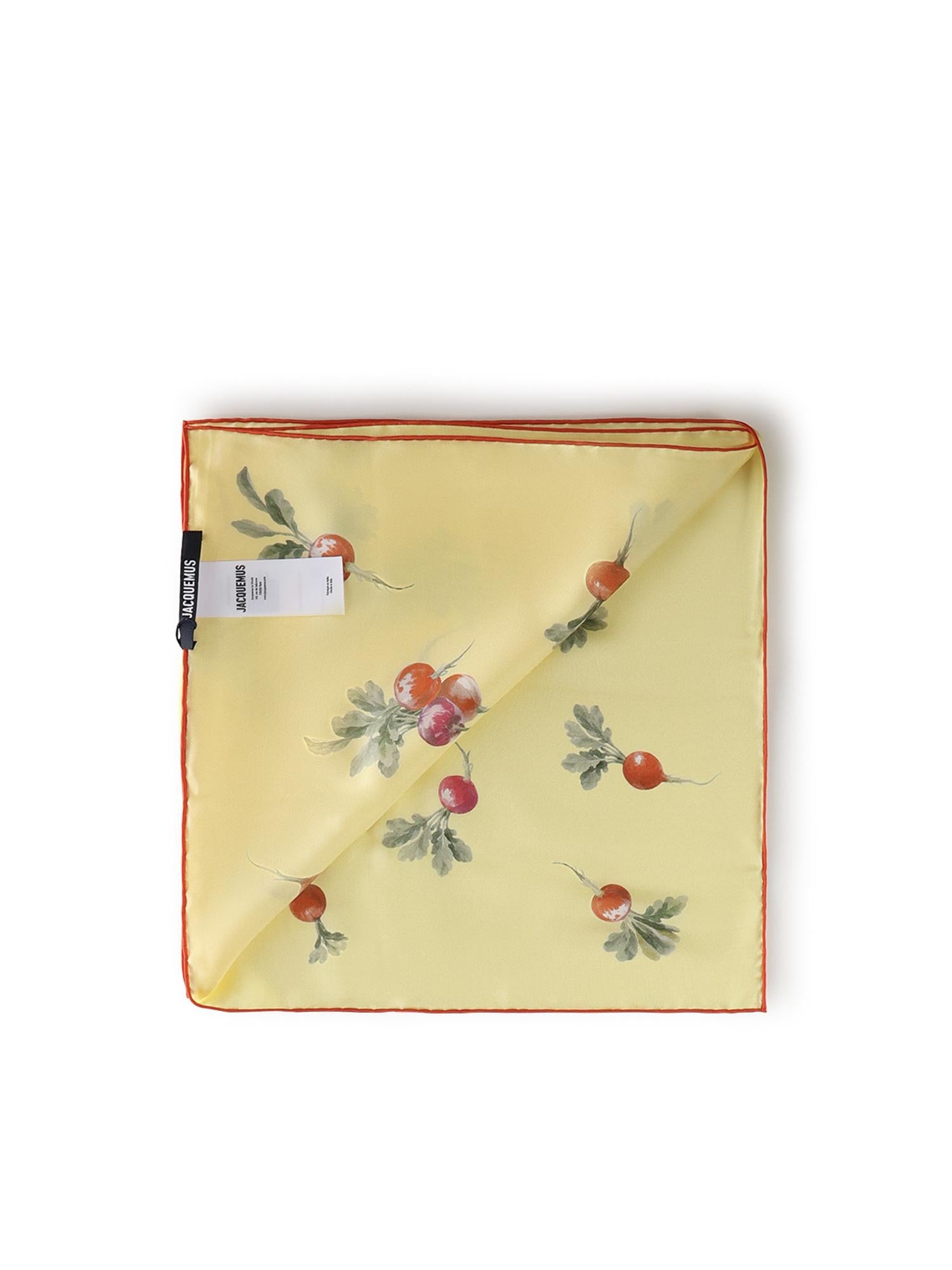 Foulard 'Le Foulard Raddish' in seta con stampa ACU00821AW00263 2GL JACQUEMUS 