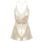 Top in raso con pizzo A08071627 0002 ALBERTA FERRETTI 