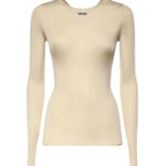 Maglia girocollo in seta MML01C 18BQF0036 MIU MIU 