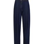 Pantaloni in denim di cotone 130720440 NAVY MAGDA BUTRYM 