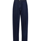 Pantaloni in denim di cotone 130720440 NAVY MAGDA BUTRYM 