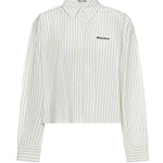 Camicia a righe con logo MK1659 180UF0061 MIU MIU 