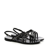 Sandali Fredy con strass 73SC8V501STR FREDYNERO/ARGENTO V° 73 