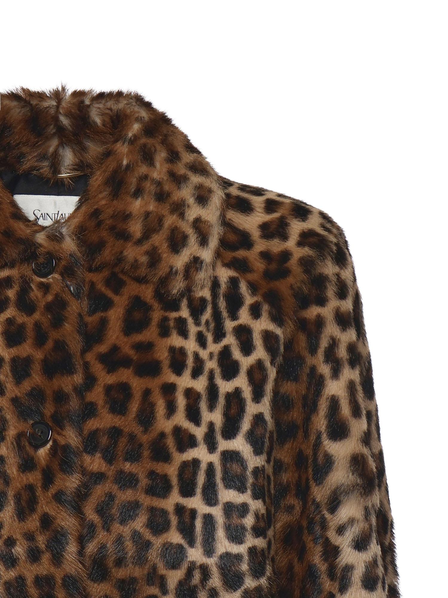 Giacca con stampa leopardata 842256 YF2CG9263 SAINT LAURENT 