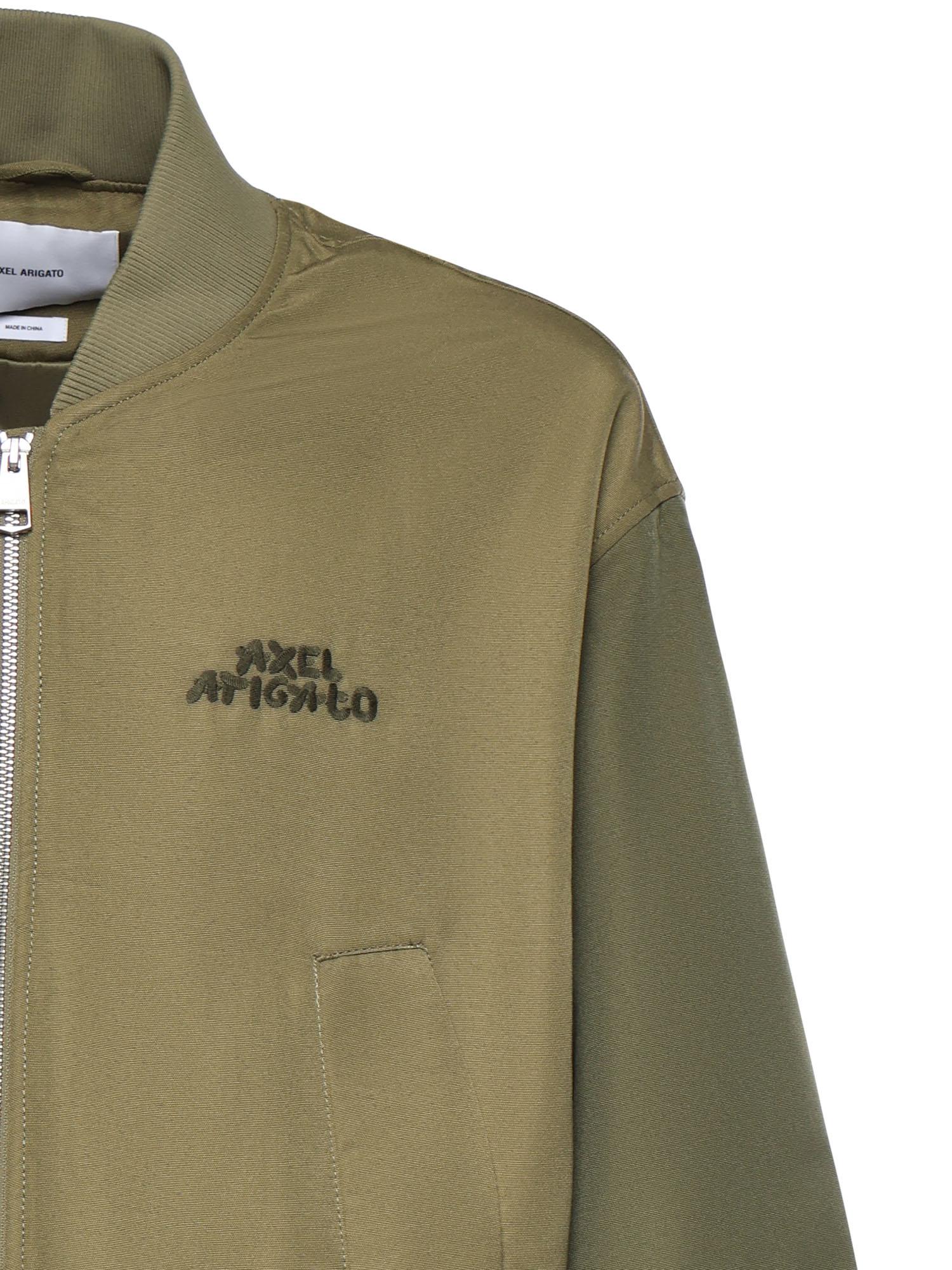 Bomber Archer con logo A3764003 GREEN AXEL ARIGATO 