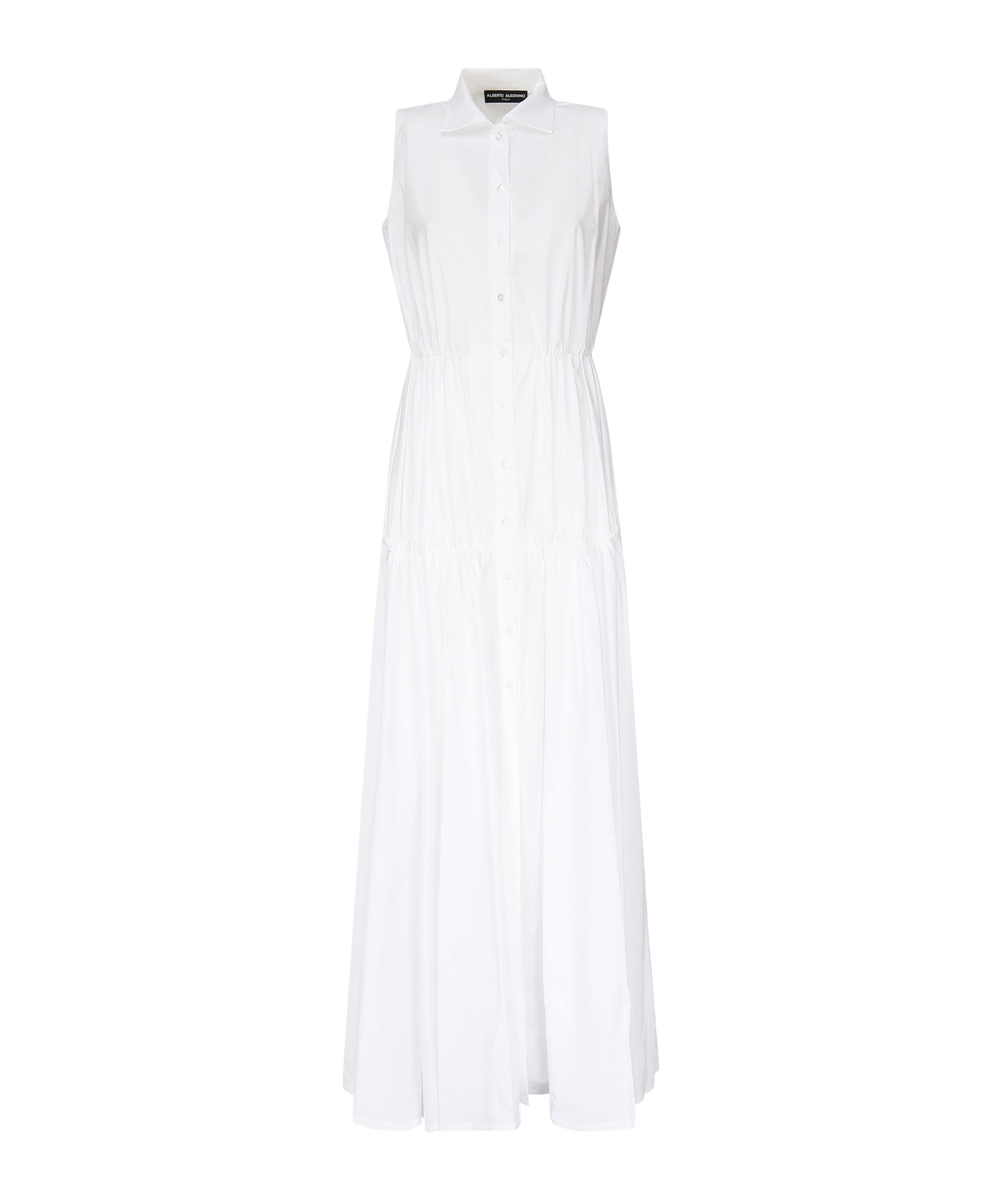 Vestito chemisier Lily in cotone AUS5LILYW WHITE ALBERTO AUDENINO 