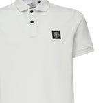Polo in piqué stretch con patch logo K1S1522002SC S0017V0041 STONE ISLAND 