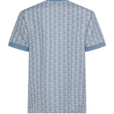 T-shirt in jacquard con monogramma<BR/> TH1197 1QI LACOSTE 