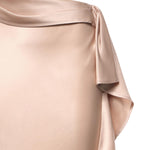 Gonna longuette asimmetrica in satin 106638 A1Y5Q35 PINKO 