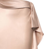 Gonna longuette asimmetrica in satin 106638 A1Y5Q35 PINKO 