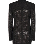 Giacca smoking in pizzo guipure 802140 Y9I521000 SAINT LAURENT 