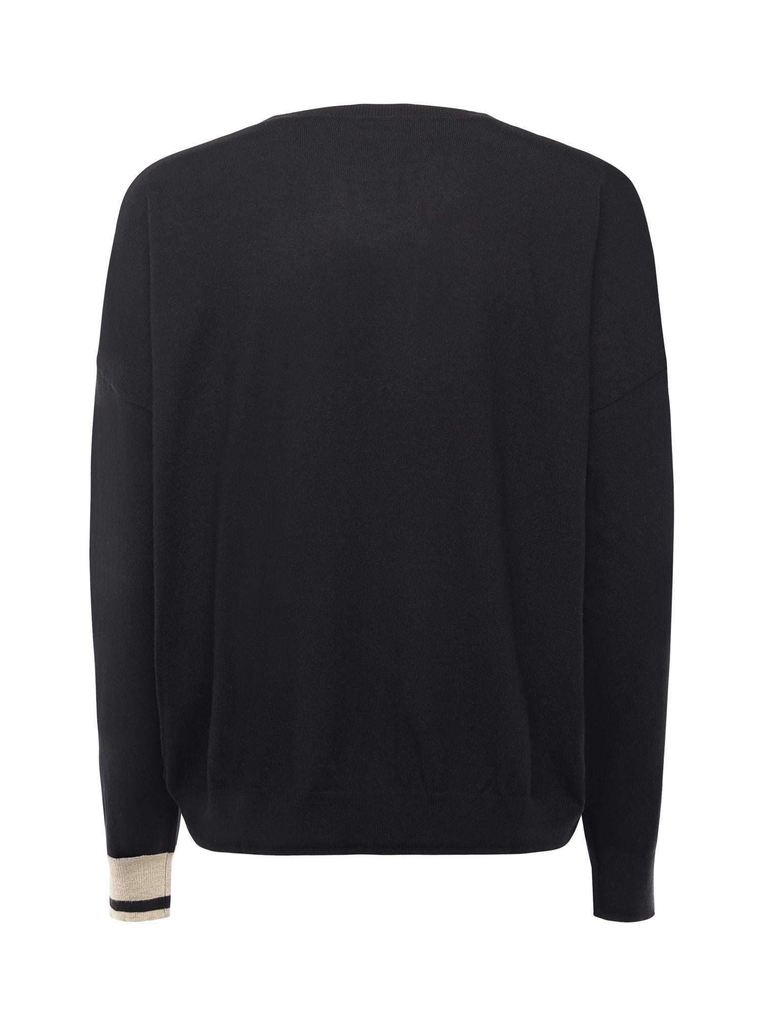 Maglia in viscosa DK9207 NERO OTTOD'AME 