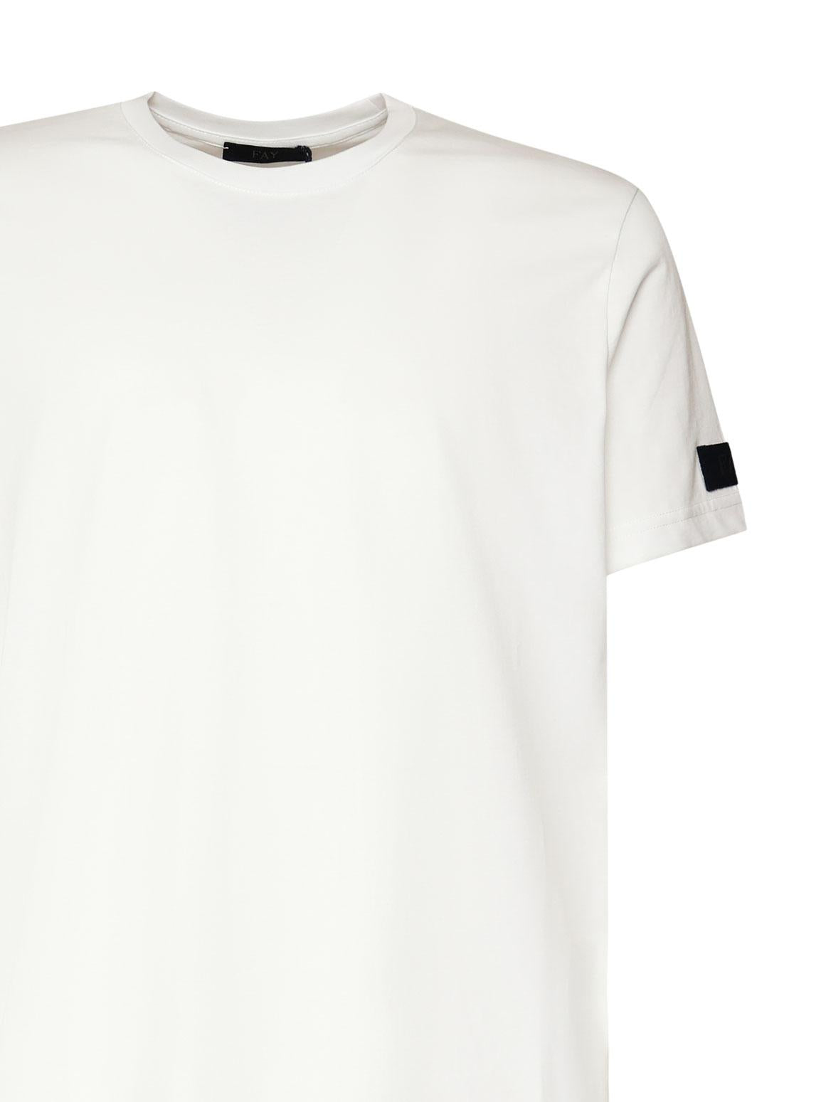 T-shirt in cotone NPMB3491780UCX B001 FAY 