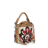 Secchiello Marilena con logo 73BS9NA02 MARILENACUOIO/MULTICOLOR V° 73 