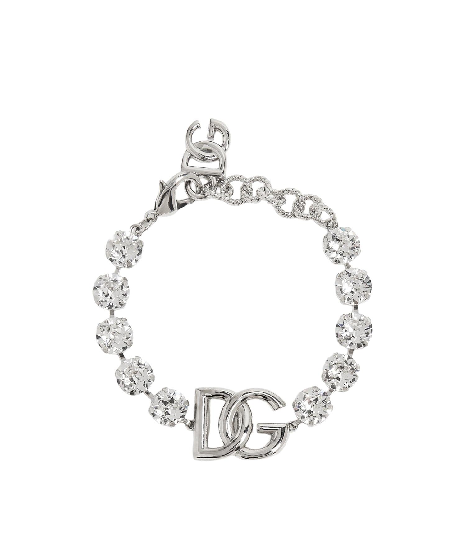 Bracciale con strass e logo WBO4S4 W111187655 DOLCE & GABBANA 
