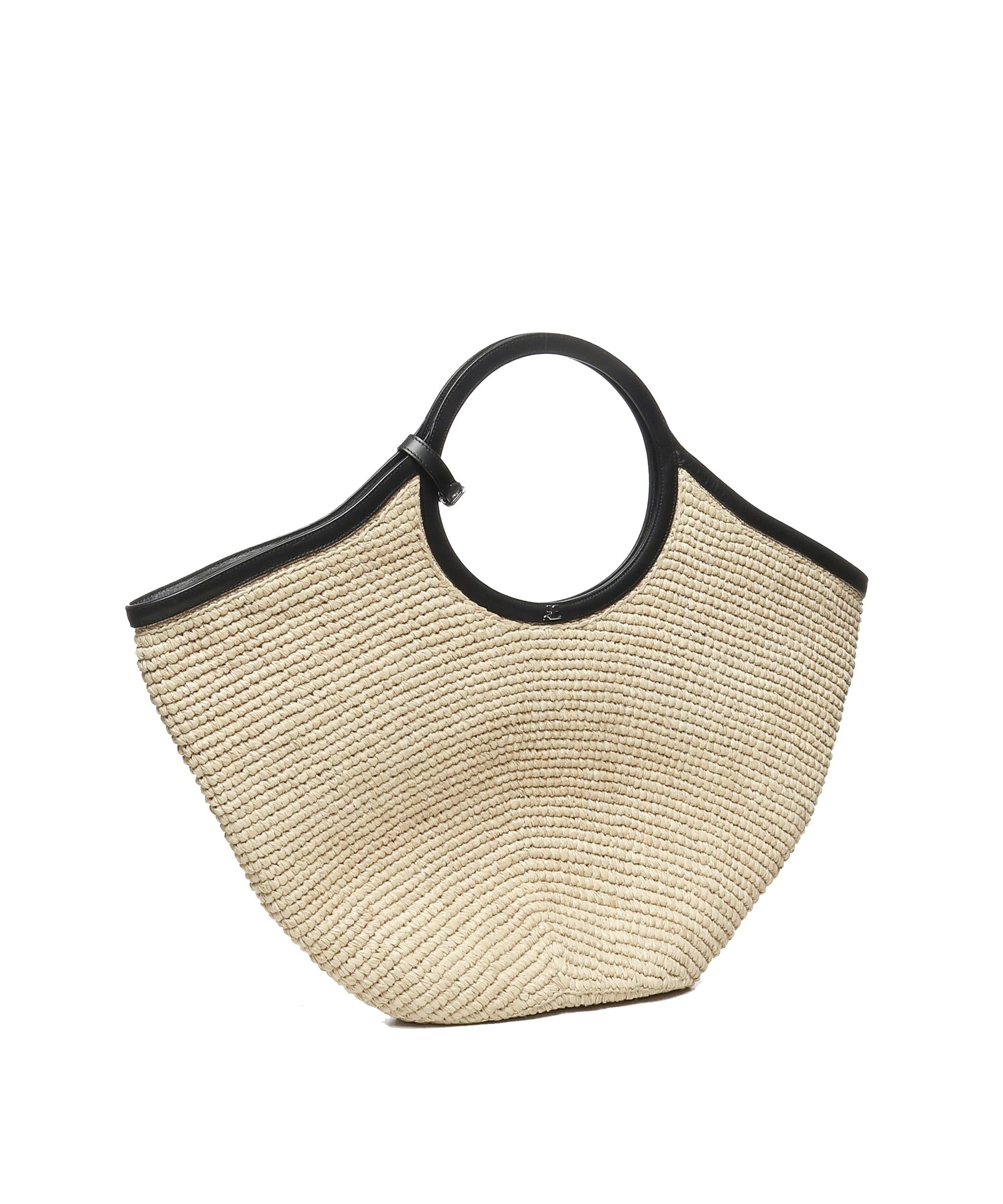 Tote bag Holy in rafia 225GSA174RA0001 0079 COURREGES 