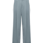 Pantaloni super loose con pinces PT016V1 BLU BONSAI 