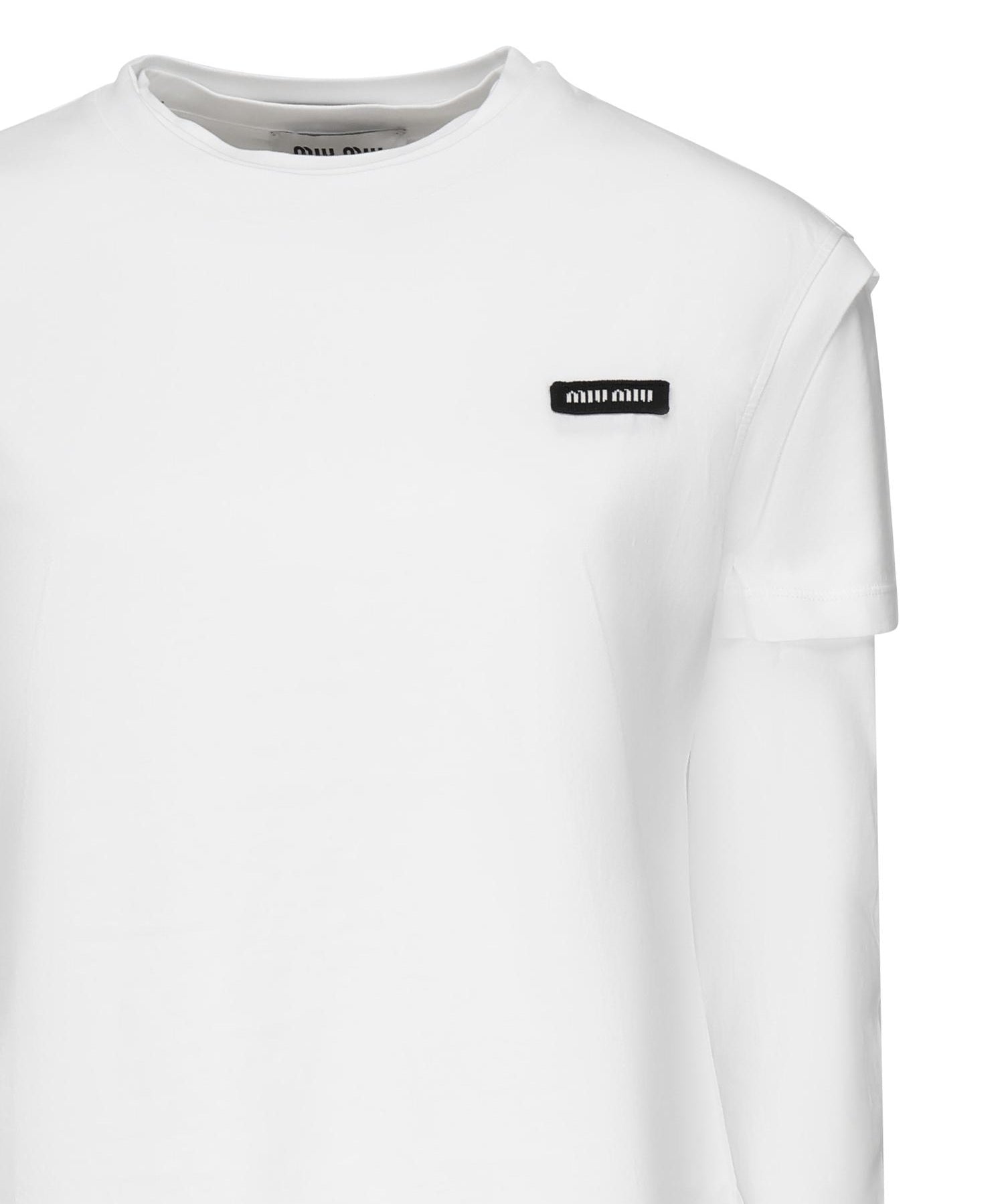 Set di tre t-shirt in jersey<BR/> MJE15 17UZF0UP4 MIU MIU 
