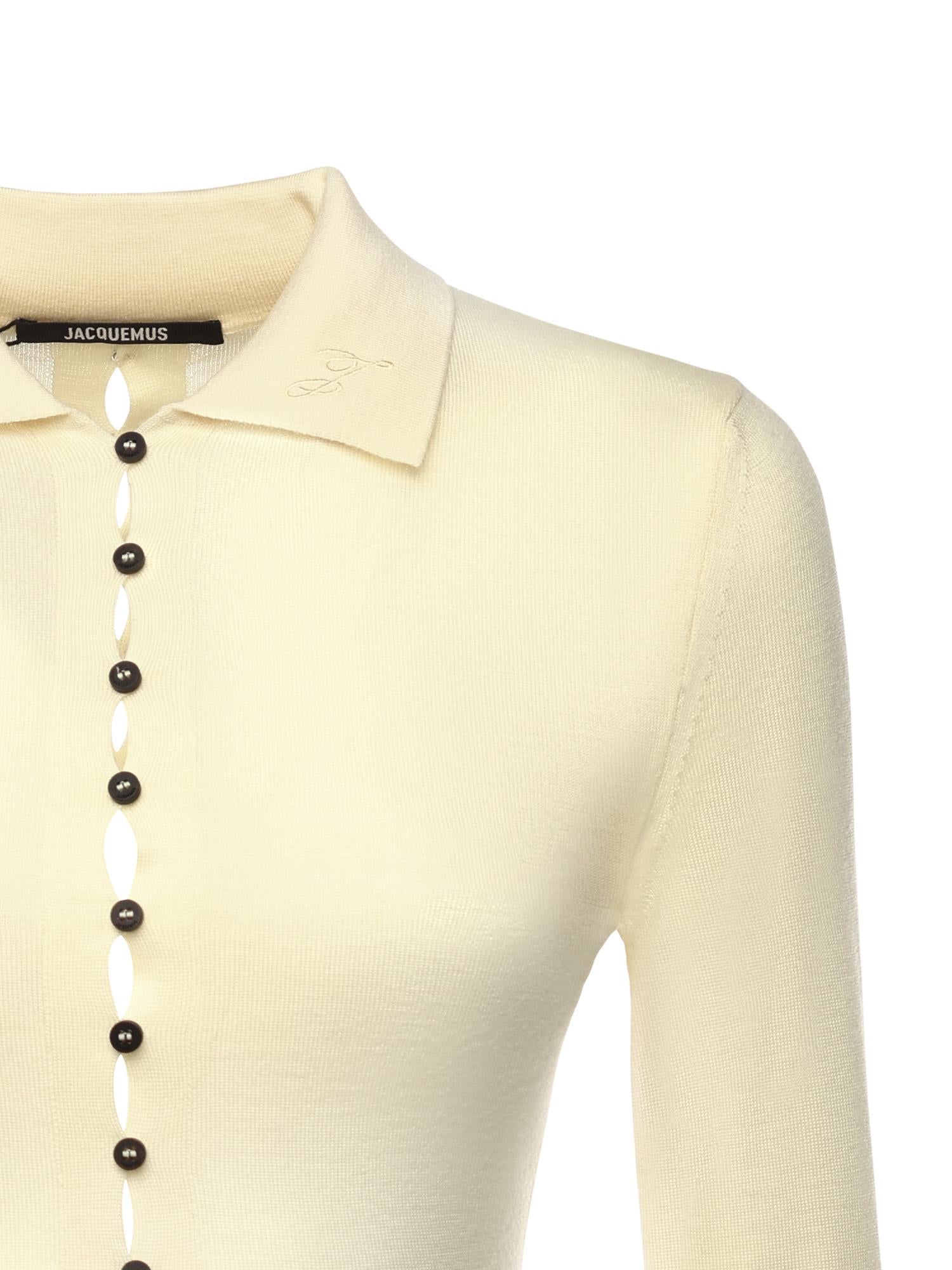 Polo "Le Polo Merino" in misto merino 25HPOW00806AK00145 205 JACQUEMUS 