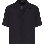 Camicia Molten in misto lana VOLTEN BLU GIULIANO GALIANO 