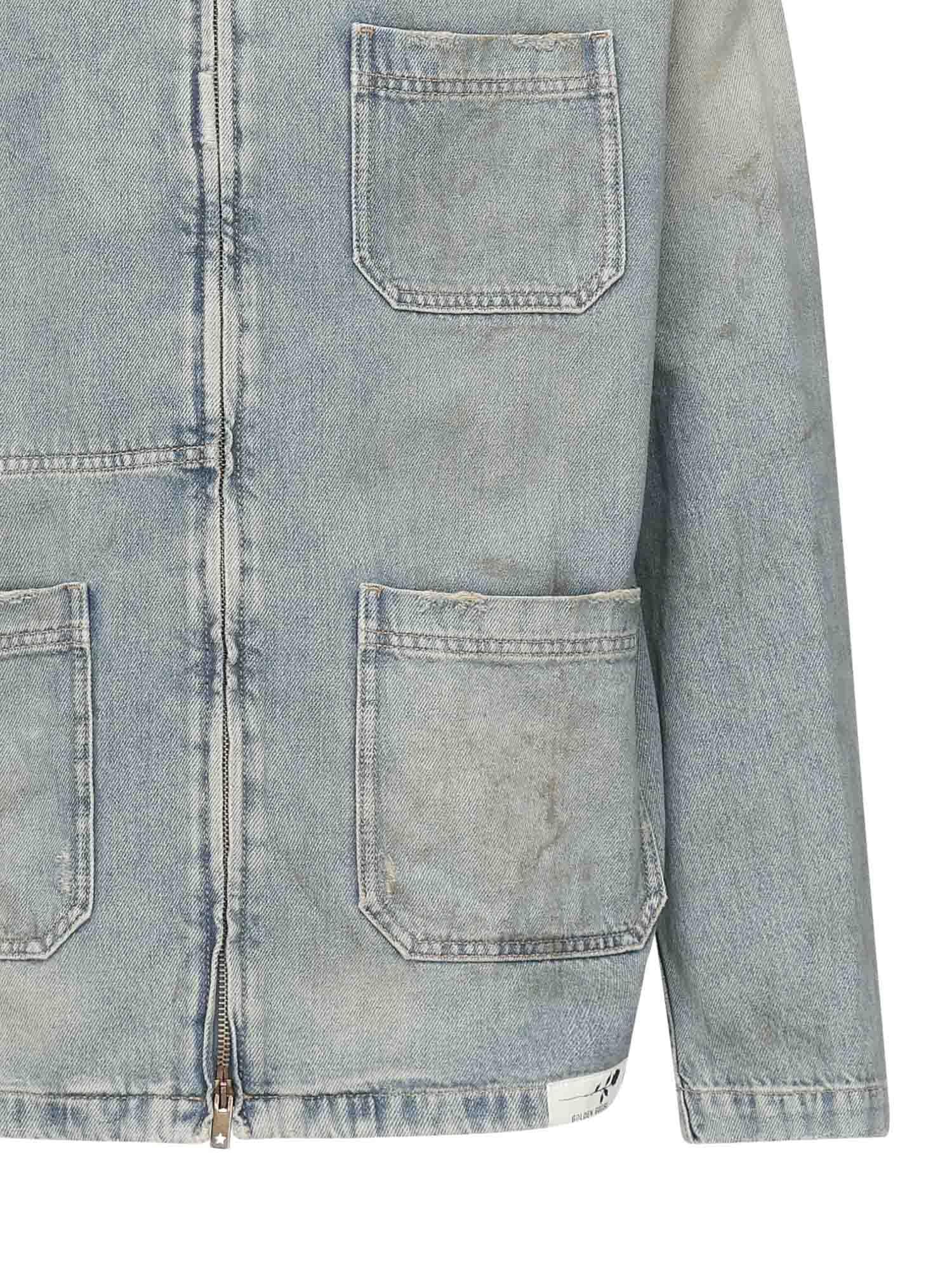Giacca Jorney in denim GMP01941 P00208250491 GOLDEN GOOSE 