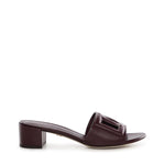 Slide in pelle di vitello con logo CR1139 AY32980343 DOLCE & GABBANA 