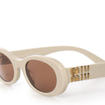 Occhiali da sole con logo MU06ZS 21D90Q50 MIU MIU 