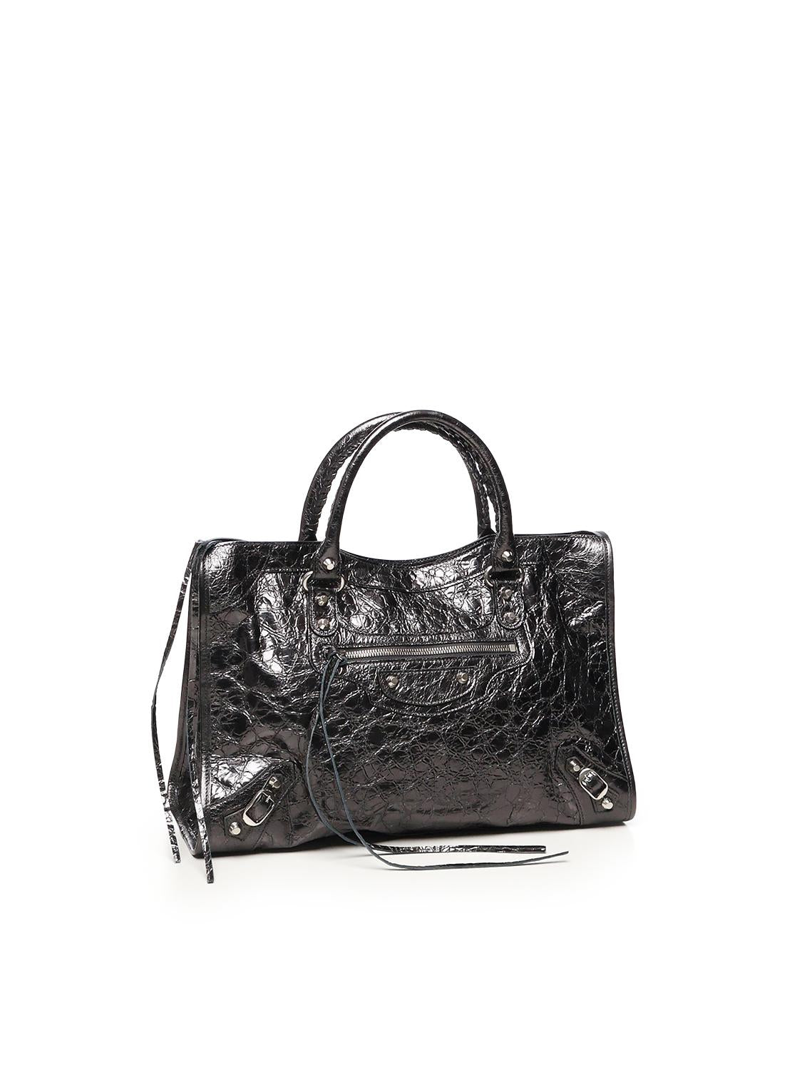 Borsa Le City Media in pelle metallizzata 823058 2AA9R1314 BALENCIAGA 