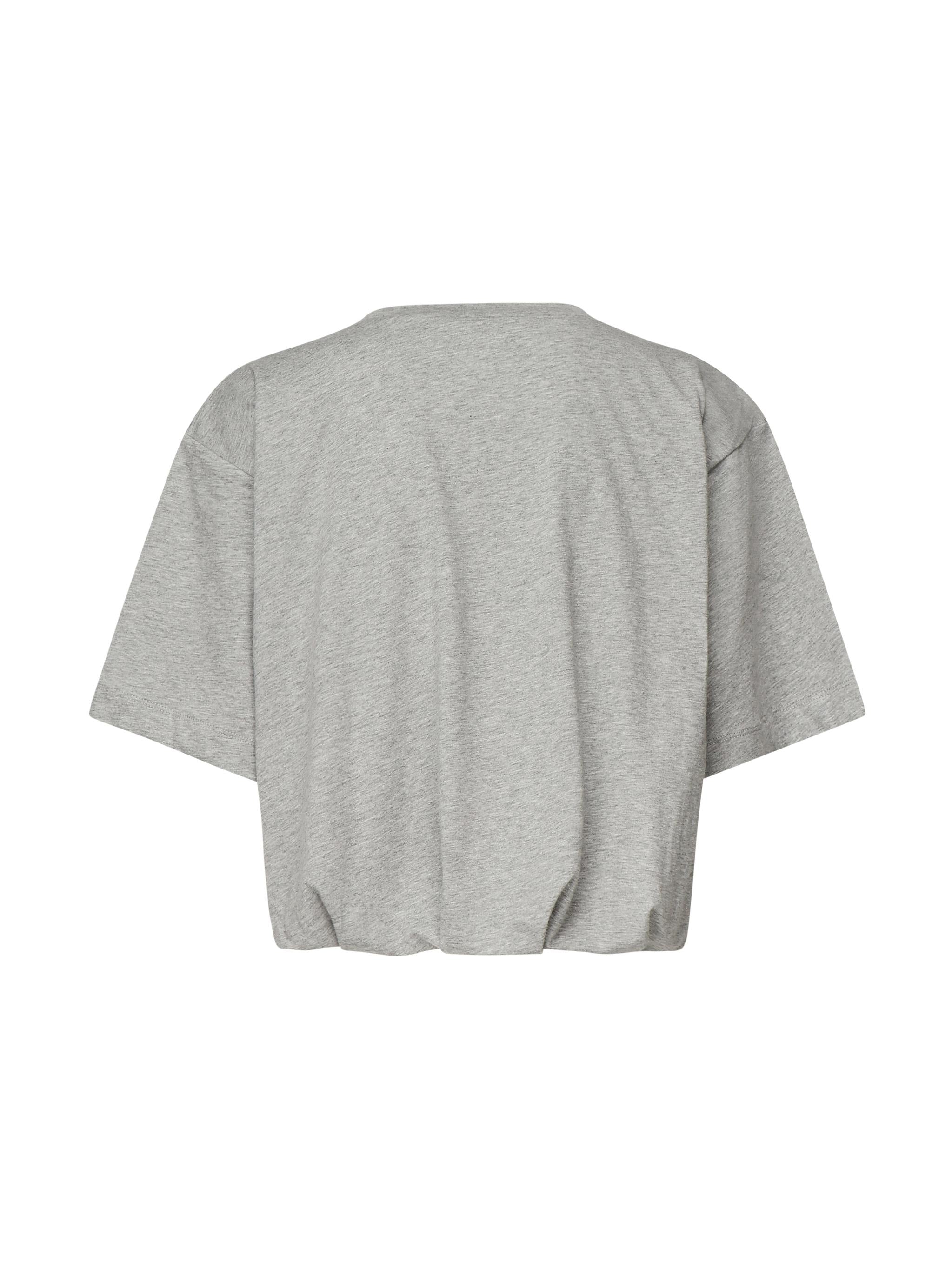 T-shirt cropped con ricamo logo 104257 A2F8I42 PINKO 