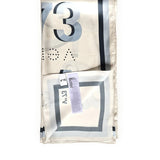 Foulard Alexandra con logo 73FD8Y801 ALEXANDRAAZZURRO/MULTICOLOR V° 73 