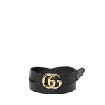 Cintura in pelle GG Marmont con fibbia lucida 414516 0YA0G1000 GUCCI 
