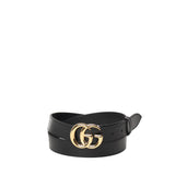 Cintura in pelle GG Marmont con fibbia lucida 414516 0YA0G1000 GUCCI 