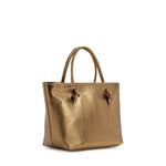 Borsa shopping in pelle con logo 73BP9VT01 LOLLI POPPOP BRONZE V° 73 