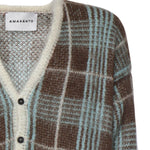 Cardigan in misto lana B9F0015 439 AMARANTO 