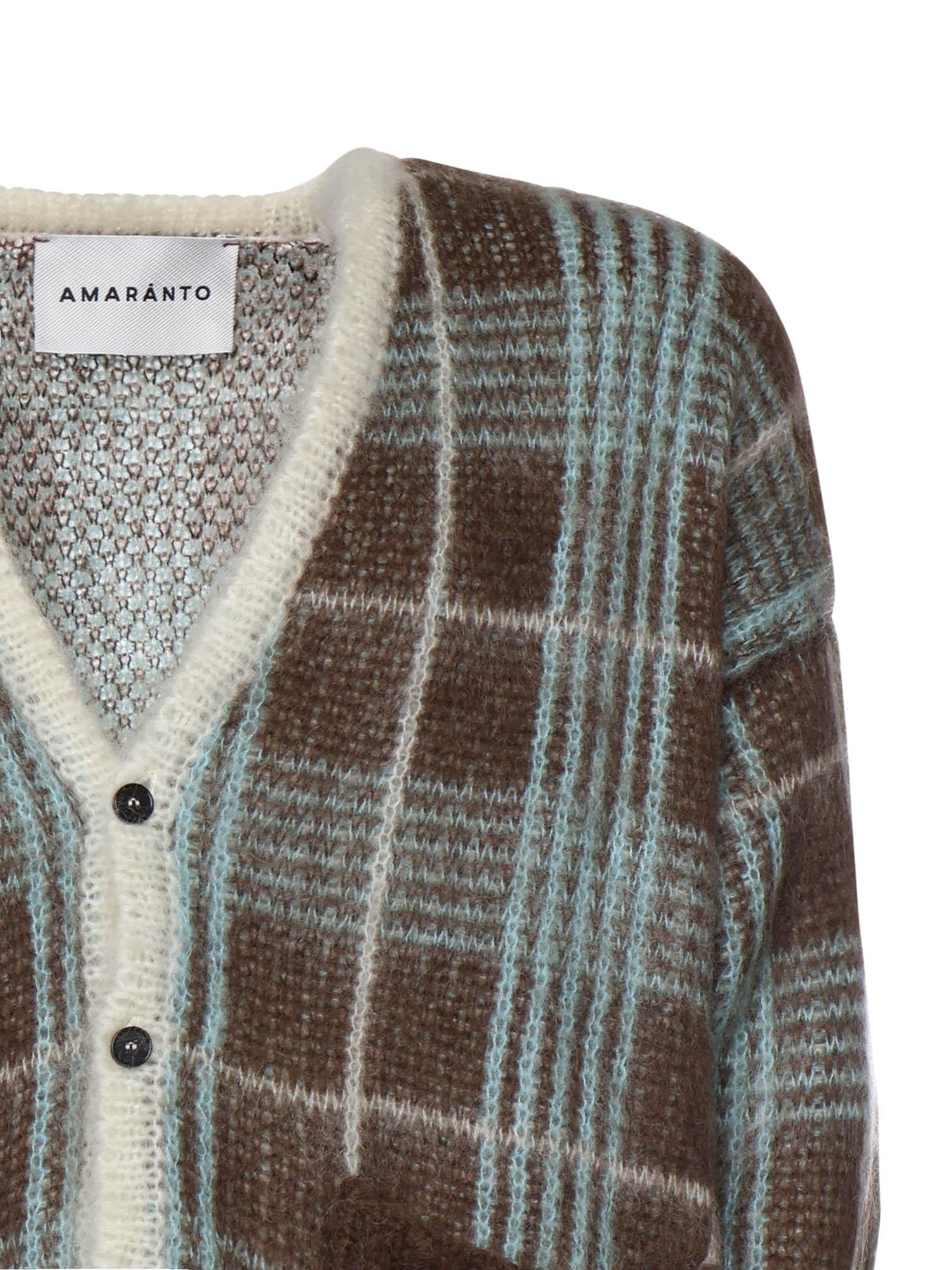 Cardigan in misto lana B9F0015 439 AMARANTO 