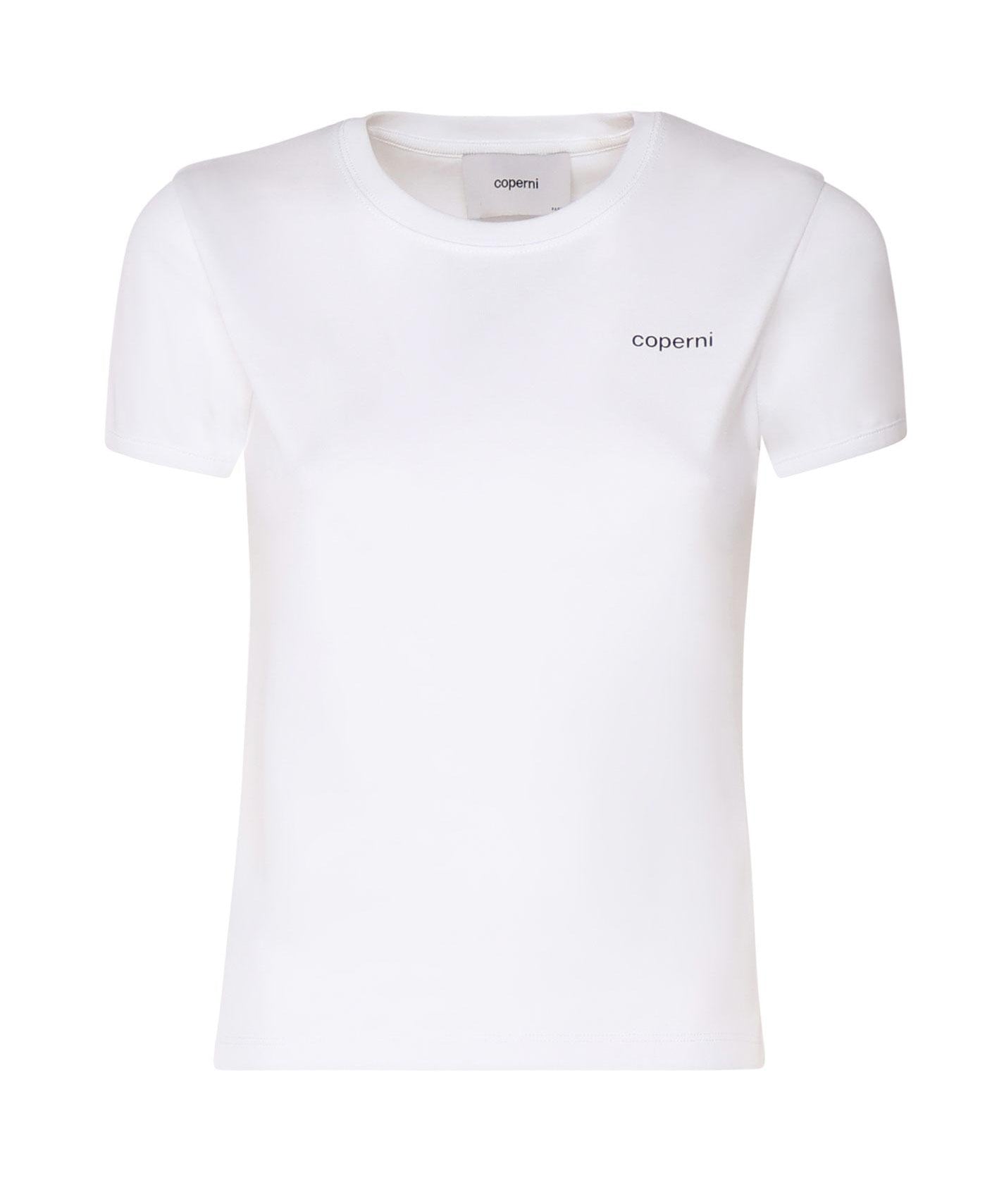 T-shirt in cotone con logo COPJS07F5012 WHTBLK COPERNI 