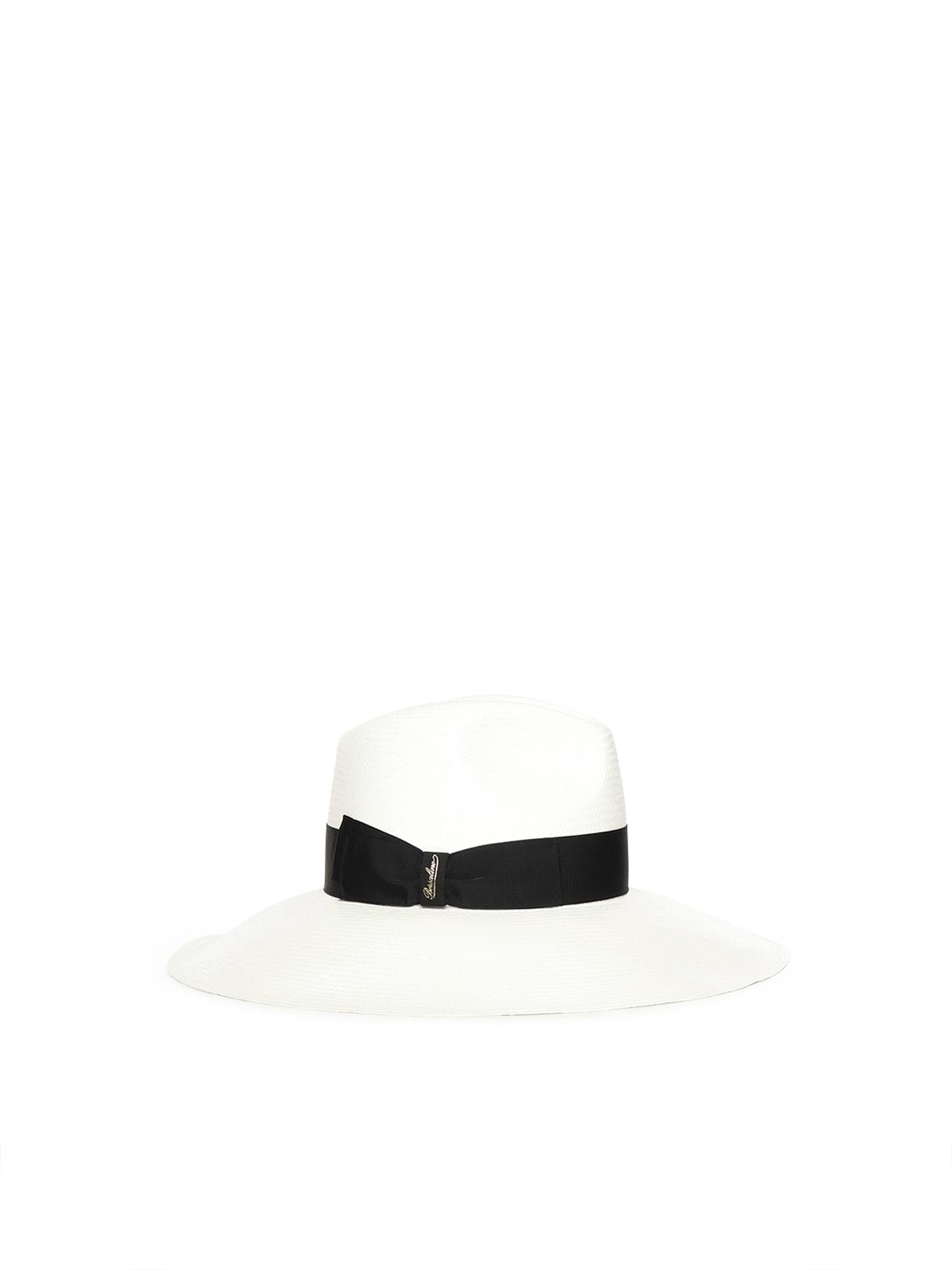 Cappello Sophie Panama con logo 232171 01A1 BORSALINO 