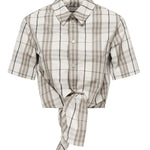Camicia cropped in cotone Check 8109229 C2539 BURBERRY 