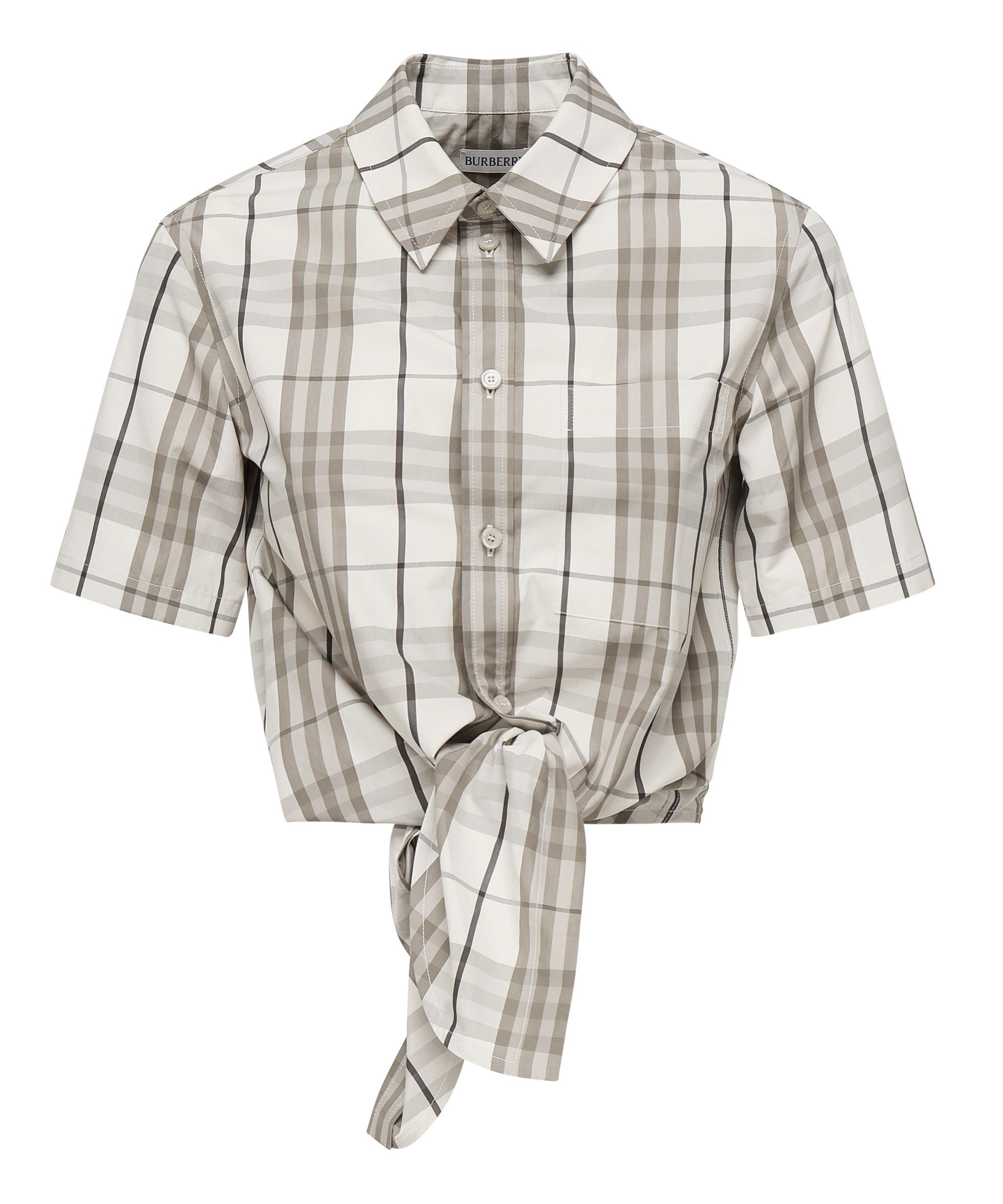Camicia cropped in cotone Check 8109229 C2539 BURBERRY 