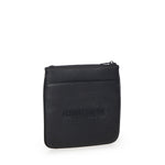 Borsa a tracolla piatta nera in similpelle XM000155 AF11931UB101 ARMANI EXCHANGE 