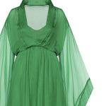 Abito lungo in seta con maniche ampie A04620115 394 ALBERTA FERRETTI 